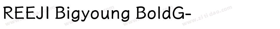 REEJI Bigyoung BoldG字体转换